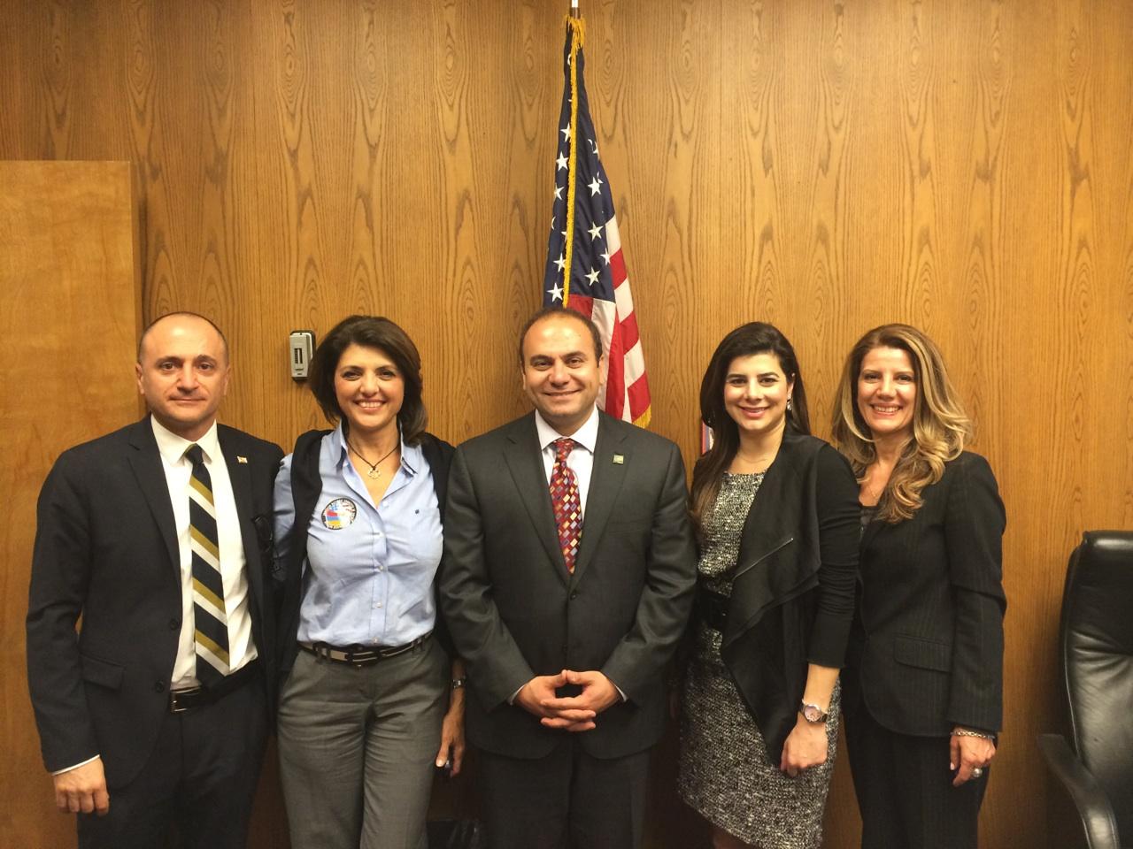 ANCA WR NER Committee Chair and Members with Asssemblymember Nazarian