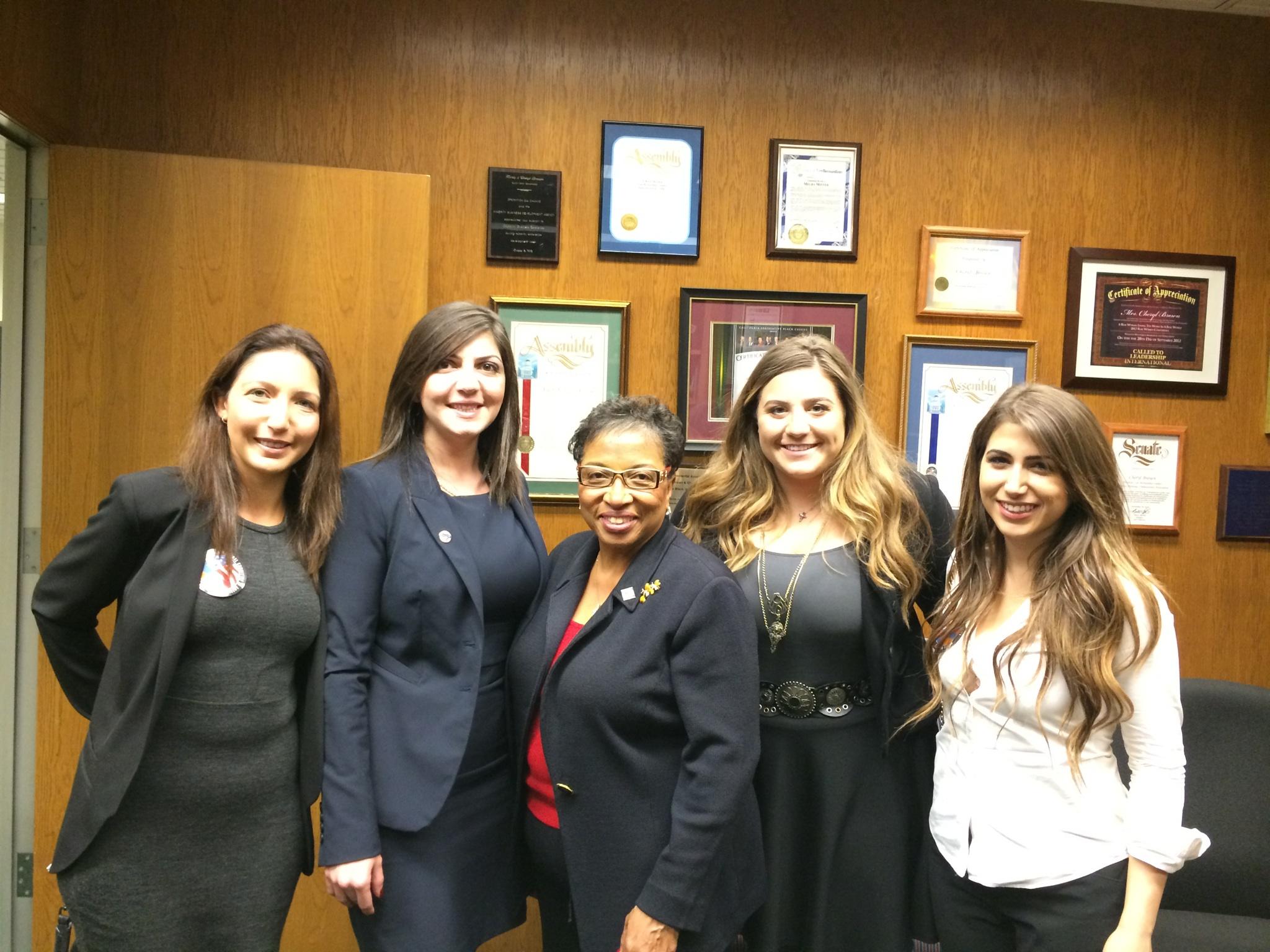 Meeting with Assemblymember Cheryl Brown