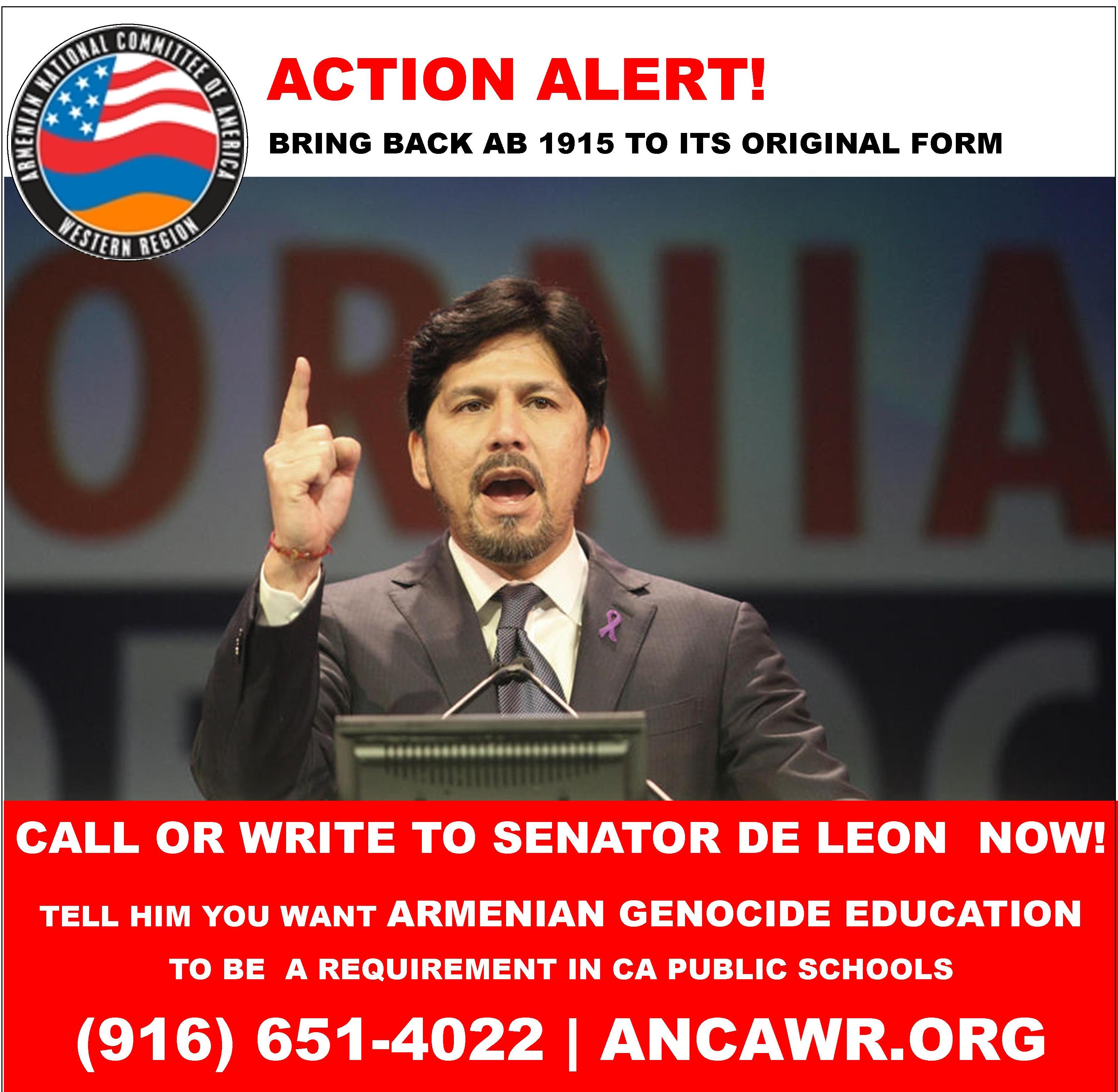 De Leon Action Alert