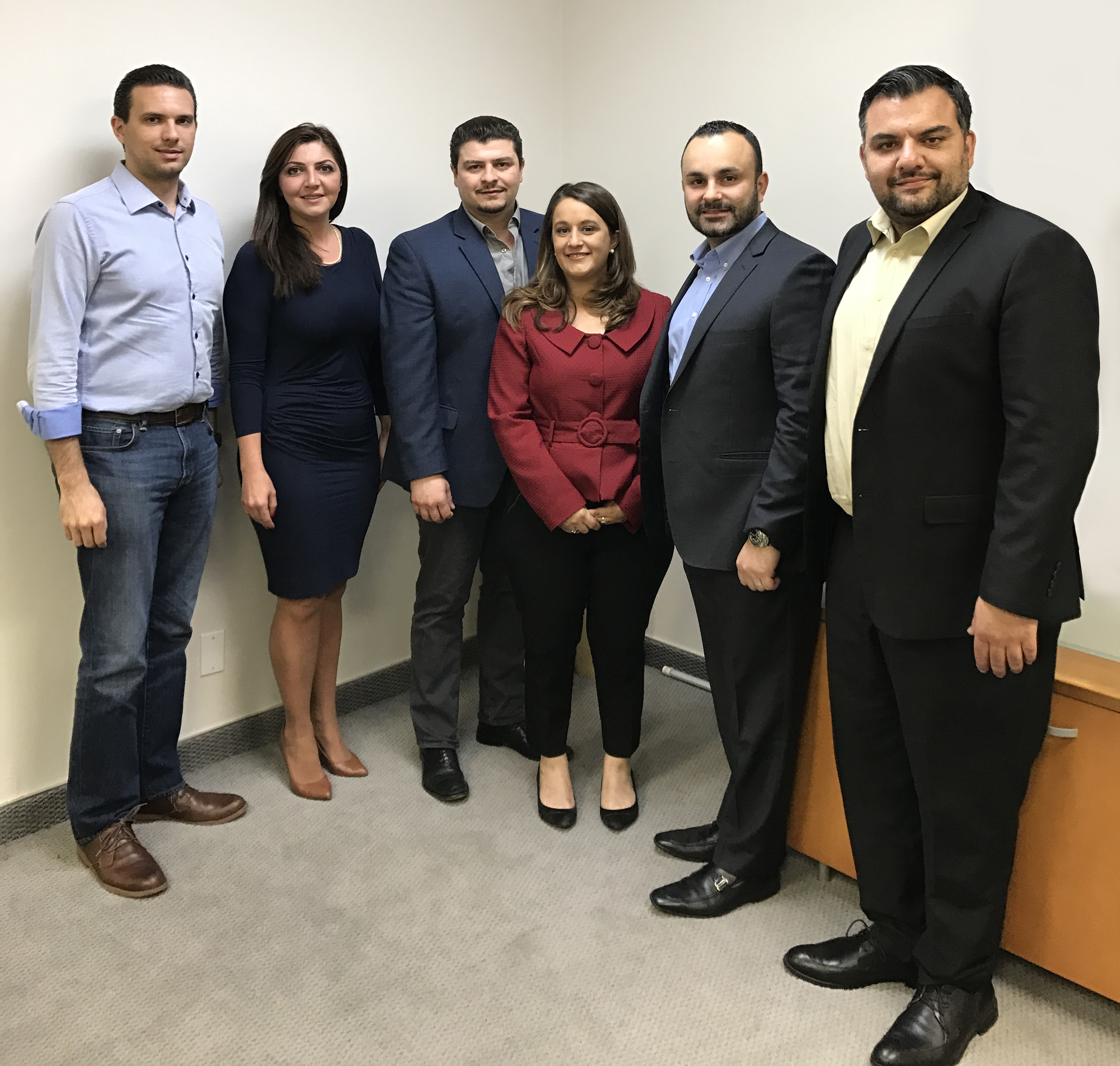 ANCA-WR and local chapter leadership with endorsed candidate for LAUSD District 6 Imelda Padilla from left: ANCA Sunland-Tujunga Chair Aris Hovasapian, ANCA-WR Executive Director Elen Asatryan, ANCA-WR Board Member Nareg Kitsinian, ANCA-WR Endorsed Candidate for LAUSD D6 Imelda Padilla, ANCA SFV North Chair Kevin Boyadjian, ANCA SFV East Chair Levon Baronian.