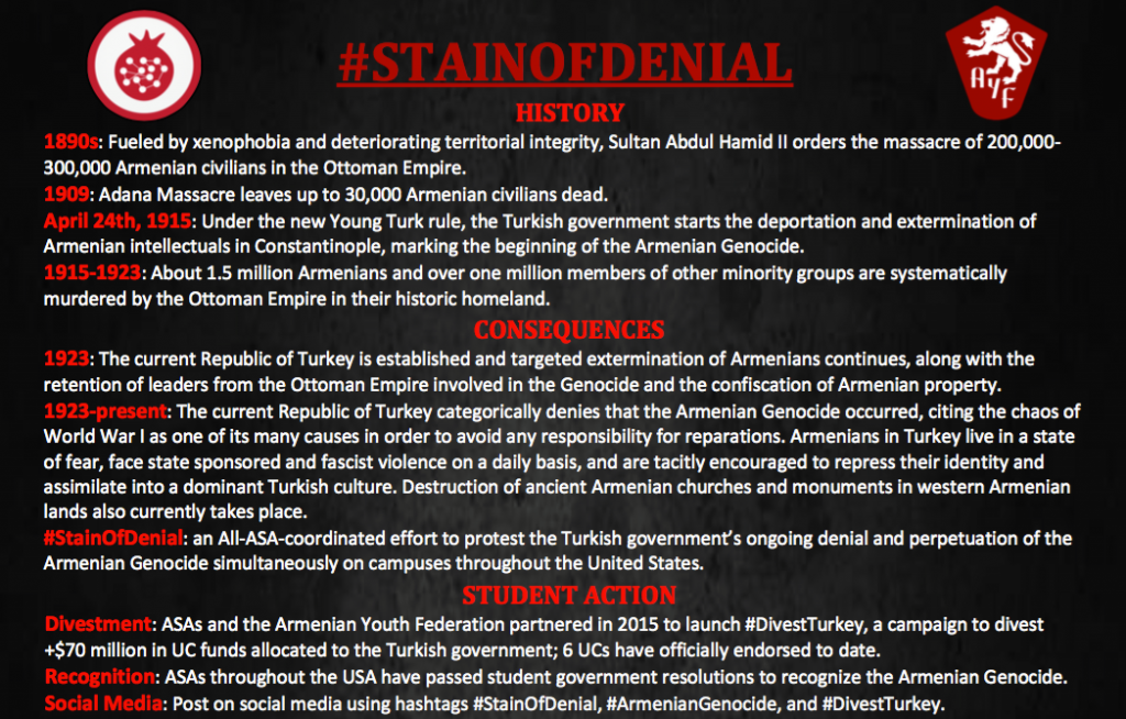 Stain of Denial 2016 Info Flyer