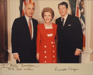 Walter Karabian with President and Mrs. Ronald Reagan